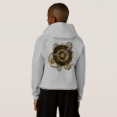 Horloge Steampunk avec des engrenages anciens (Dos entier)