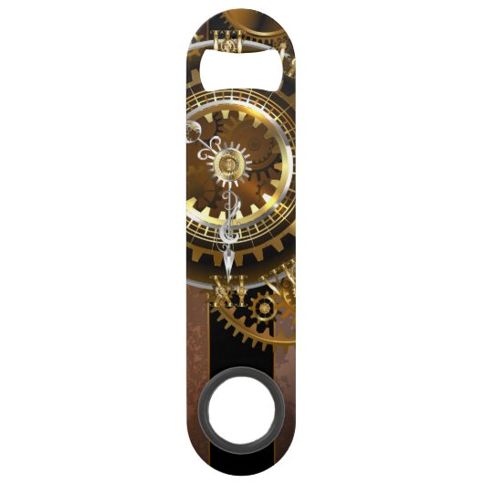Horloge Steampunk avec des engrenages anciens (Devant)