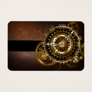 Horloge Steampunk avec des engrenages anciens