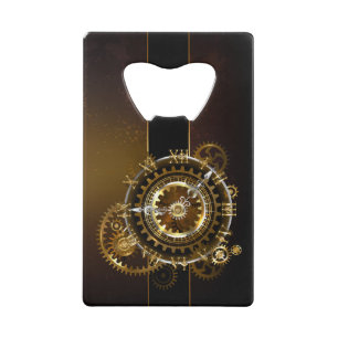 Horloge Steampunk avec des engrenages anciens
