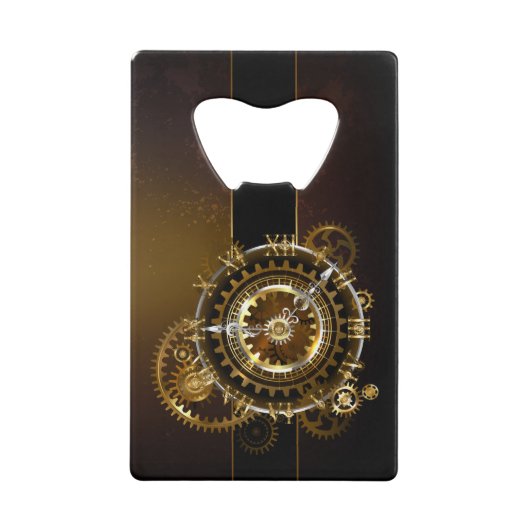 Horloge Steampunk avec des engrenages anciens (Devant)