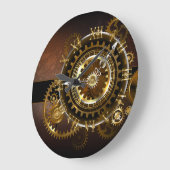 Horloge Steampunk avec des engrenages anciens (Angle)