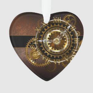 Horloge Steampunk avec des engrenages anciens