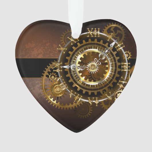 Horloge Steampunk avec des engrenages anciens (devant)