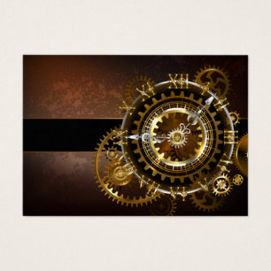 Horloge Steampunk avec des engrenages anciens