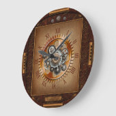 Horloge Steampunk~Gros engrenage antique~Numéros r (Angle)