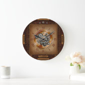 Horloge Steampunk~Gros engrenage antique~Numéros r (Maison)