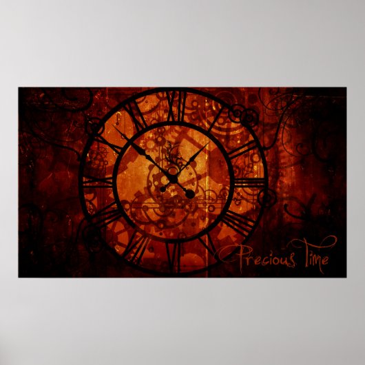 Horloge Steampunk Poster (Devant)