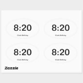 Horloge Sticker Anniversaire 8:20 (Feuille)