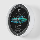 Horloge Street Classy Sixties Car N'Importe Quel Nom Noir (Angle)