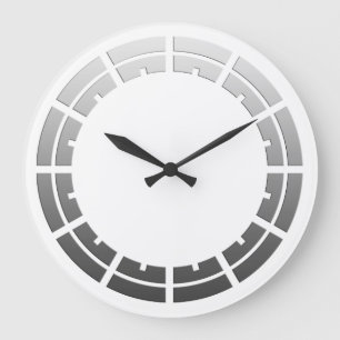 Horloge Stripes à anneaux - gris pour votre concep