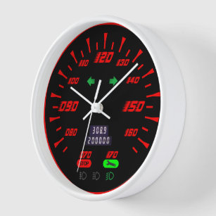 Horloge style de jauge de sport speedometer