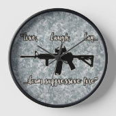 Horloge Style Militaire Live Rire Amour Parodie (Recto)