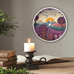 Horloge Style tendance Ses Mercies Citation Purple Paysage
