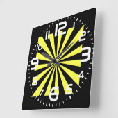 Horloge Stylisée Starburst. Style Art Déco. (Angle)
