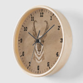 Horloge Sud-Ouest Pronghorn Antelope Head encadrée (Angle)