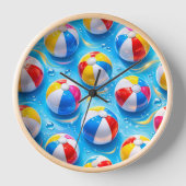 Horloge Summertime splash beach pool party (Recto)