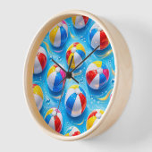 Horloge Summertime splash beach pool party (Angle)