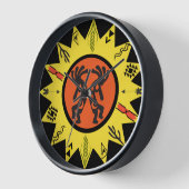 Horloge Sun Kokopelli Arizona Native American (Angle)