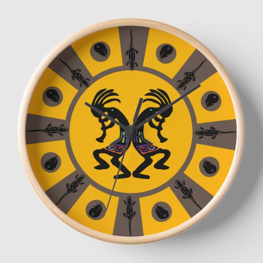 Horloge Sun Kokopelli du sud-ouest (Recto)