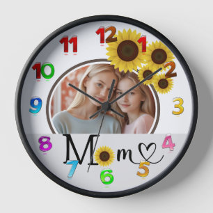 Horloge Sunflower Love Fête des mères