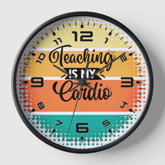 Horloge Sunset Enseignement Est Mon Cardio (Recto)
