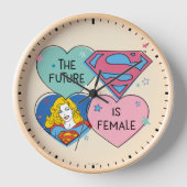 Horloge Supergirl "L'avenir est féminin" (Recto)