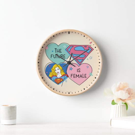 Horloge Supergirl "L'avenir est féminin" (Maison)