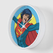 Horloge Supergirl volant en costume bleu (Angle)