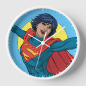 Horloge Supergirl volant en costume bleu (Recto)