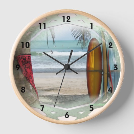Horloge Surfer Art (Recto)