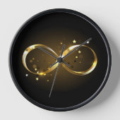 Horloge Symbole d'infini doré (Recto)