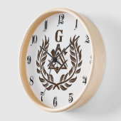 Horloge Symbole franc-maçonnerie (Angle)