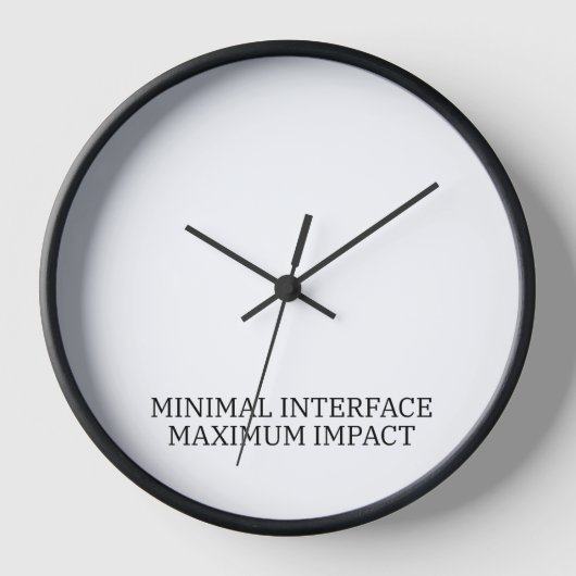Horloge Synchro Chronologique | Interface Technique Minima (Recto)