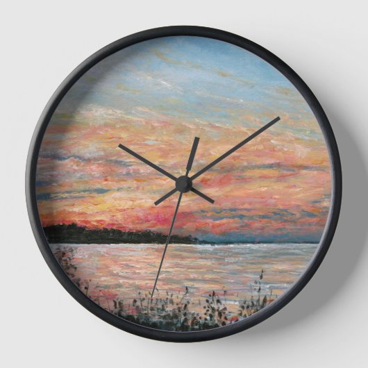 Horloge Tableau de bord de plage Sunset (Recto)