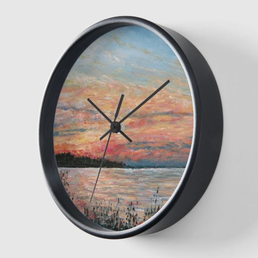 Horloge Tableau de bord de plage Sunset (Angle)