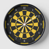 Horloge Tableau noir jaune (Recto)