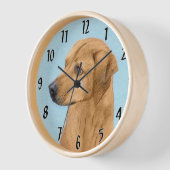 Horloge Tableau Rhodesian Ridgeback - Art Chien original (Angle)
