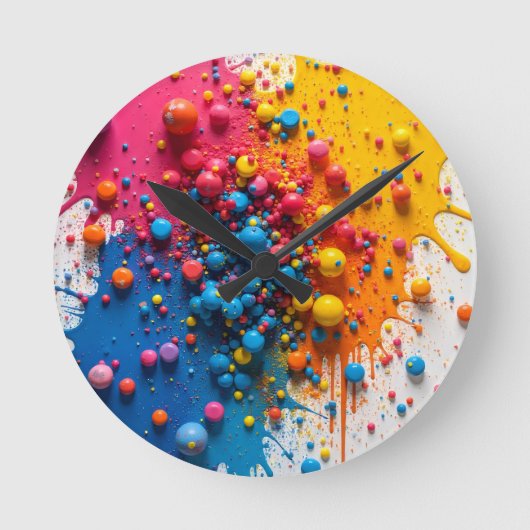 Horloge Taches de Peinture (Recto)