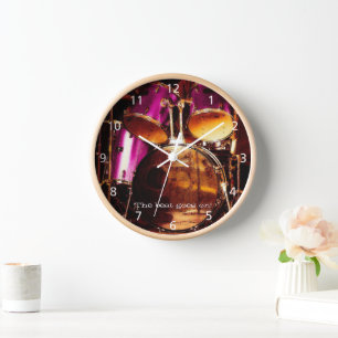 Horloge Tambours, Embouteillage extérieur Acrylique