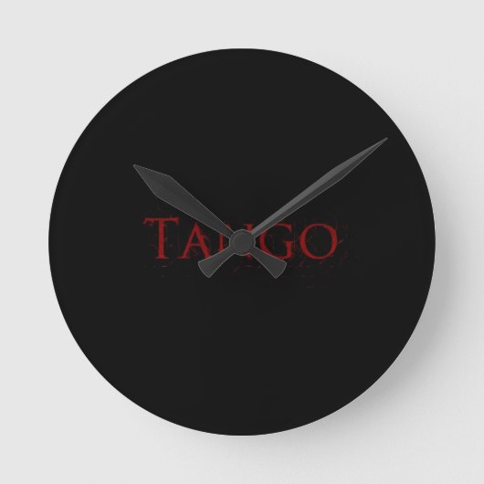 Horloge tango noir (Recto)