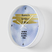 Horloge "Tant De Choses À Écrire (Angle)