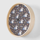 Horloge Taurus Dreams - Sleepy Zodiac Bunny Motif (Angle)