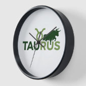 Horloge Taurus Typographie Moderne Chevauchante Graphique (Angle)