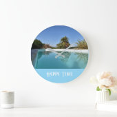 Horloge Teintes Bleues (Maison)
