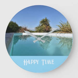 Horloge Teintes Bleues