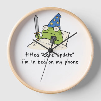 Horloge Téléphone Grenouille Nuit Légende Mise à Jour Mign