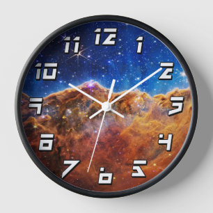 Horloge Télescope spatial James Webb Nébuleuse de la Carèn