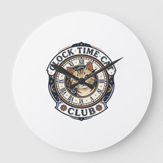 Horloge Temps Chat Chat Graphique Tee Art - Horlog (Recto)