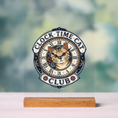 Horloge Temps Chat Chat Graphique Tee Art - Horlog (Neutre)